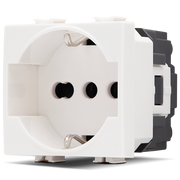 Presa Schuko Unel T3-Joy 514B Bianco