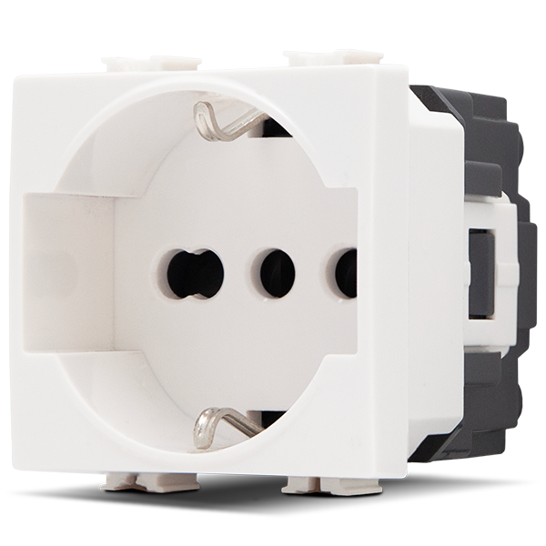 Presa Schuko Unel T3-Joy 514B Bianco