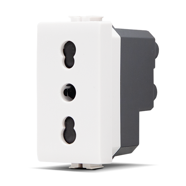 Presa Bivalente 16A-250V T3-Joy 518B Bianco