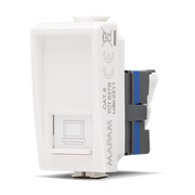 Connettore Rete Rj45 CAT6 T3Joy 527B Bianco