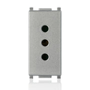 VIMAR SPA 14201.SL Presa 2P+T 10A P11 Silver