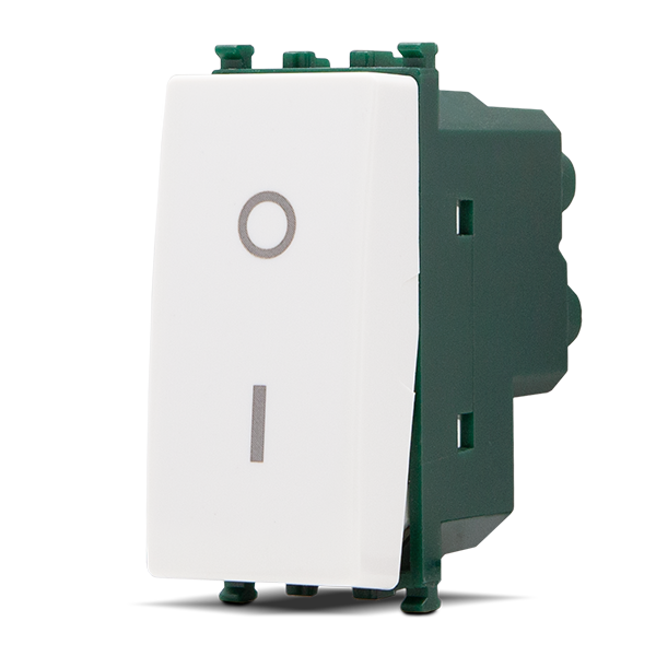 Interruttore Bipolare 01 T2-Gem 602B Bianco