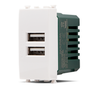 Doppia Presa Usb 2A T2-Gem 621B Bianco