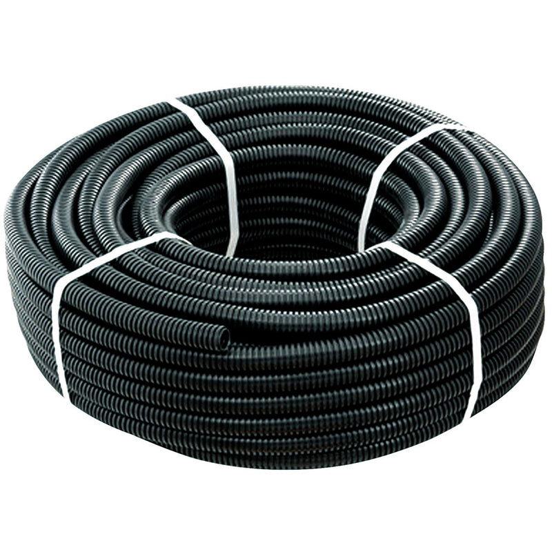 ECTC1550 TUBO CORRUGATO PVC 33212 Ø50 mm – 25 m – NERO