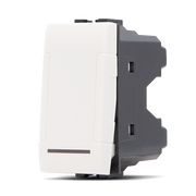 Interruttore Unipolare T1-Art 801B Bianco