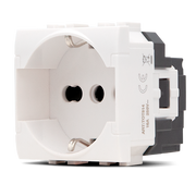 Presa Schuko Unel T1-Art 814B Bianco