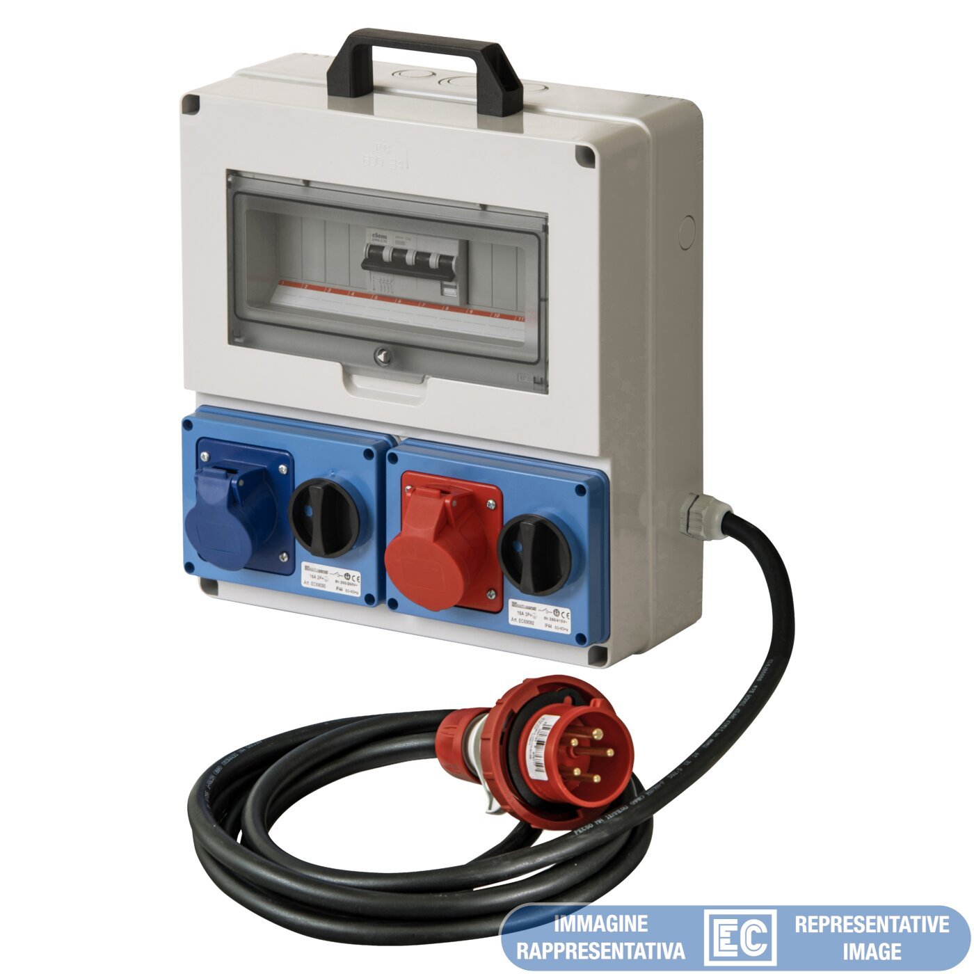 ELETTROCANALI Quadro ASC 2 pr. IOSBF IP65 2x2P+T - AC-LAP EC6902450