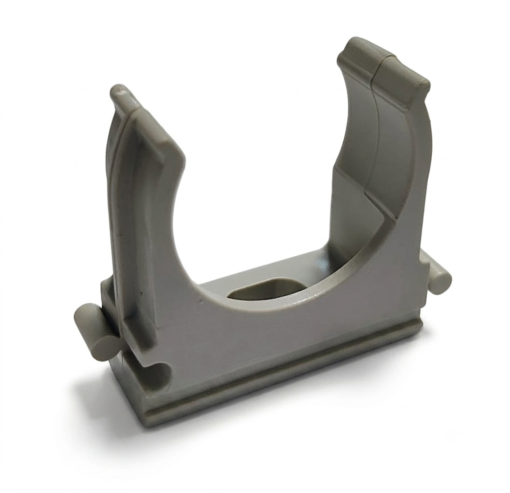 Clip fissatubo a scatto IP67 Ø 16 20 25 32 40 50 mm – GRIGIO - confezione da 10pz