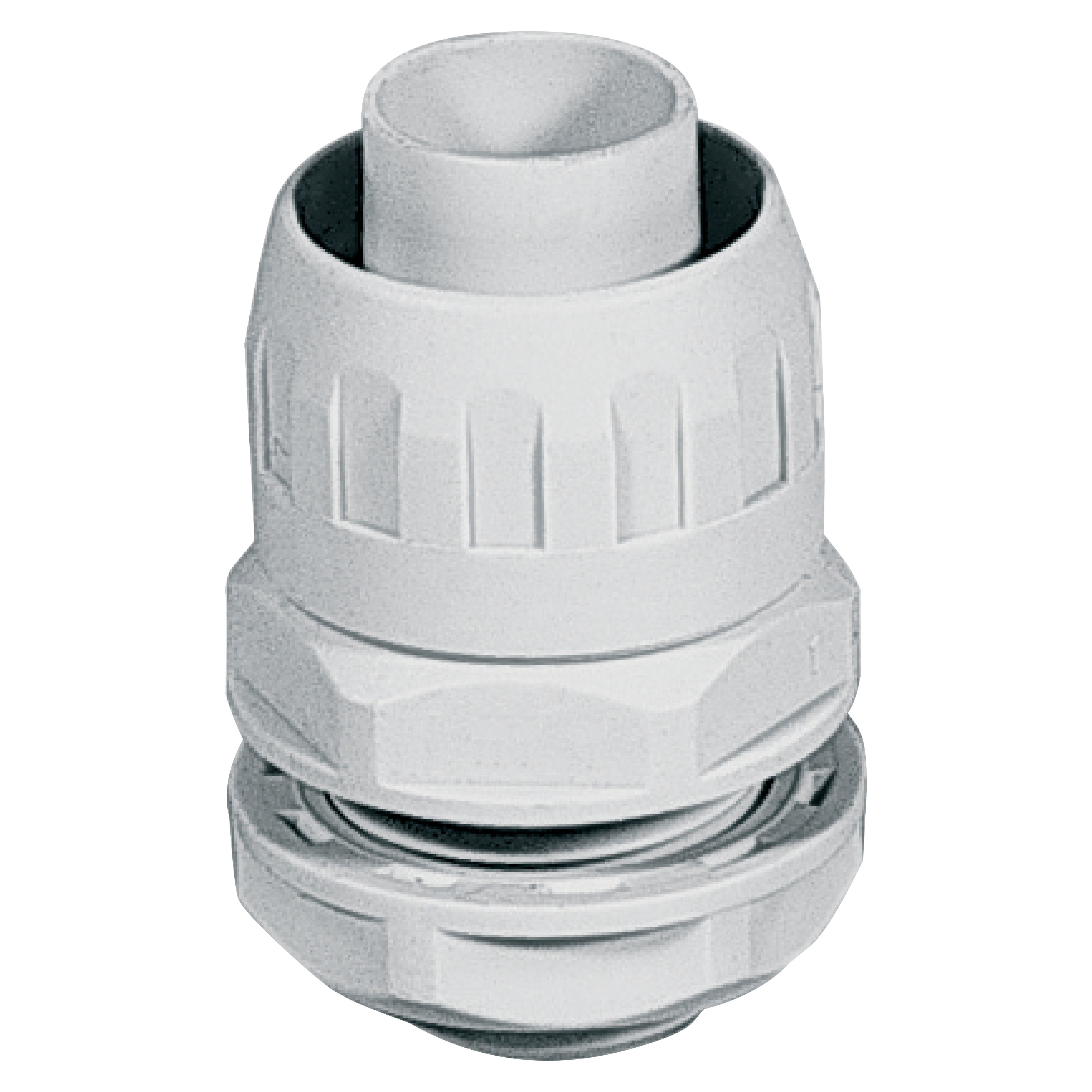Raccordo guaina-scatola Ø 10 12 14 16 20 22 25 28 32 35 40 50 GRIGIA