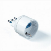 Adattatore SCHUKO bianco 10A - ELETTROCANALI SRL AC-LAP ECK33609