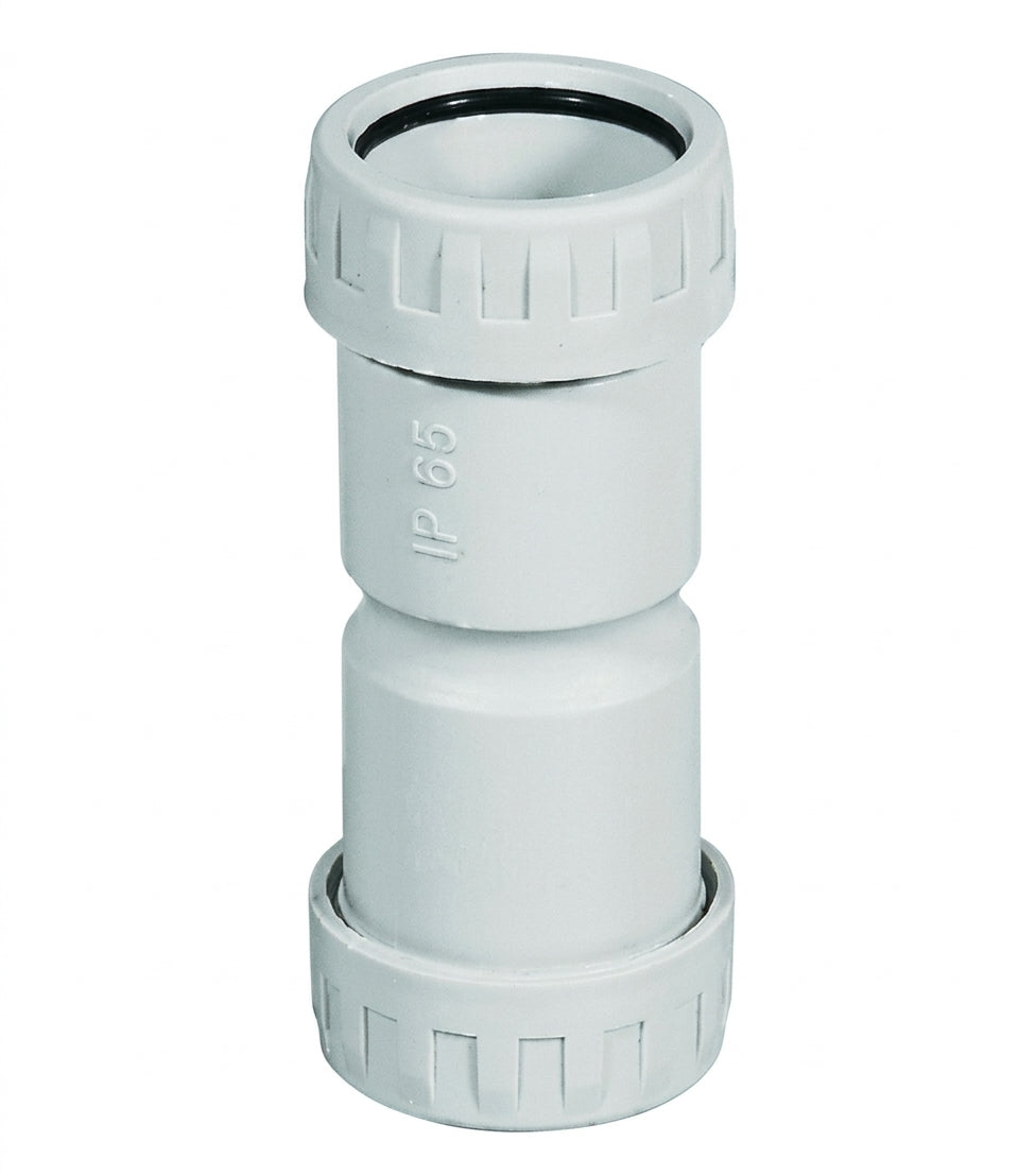 MANICOTTO TUBO-TUBO IP65 Ø 16 20 25 32 mm – GRIGIO – EASYSYSTEM