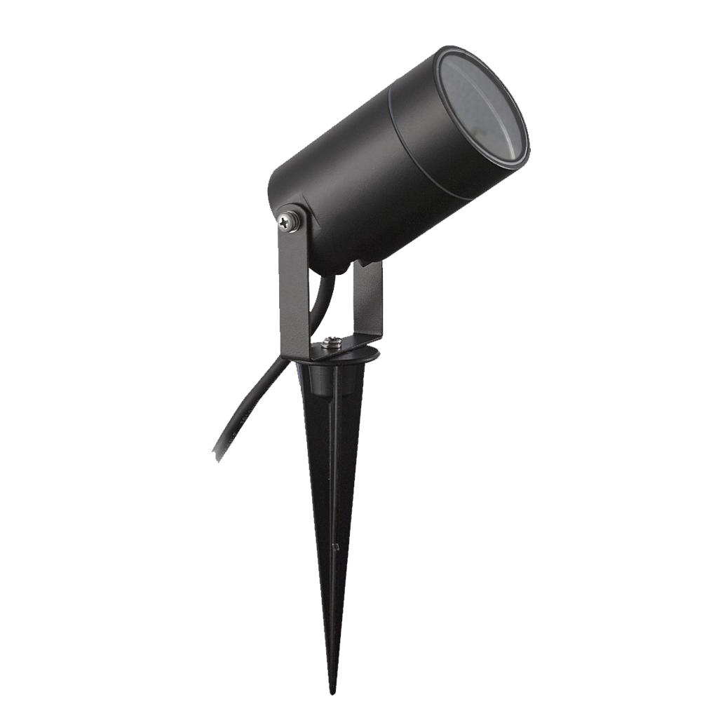 GARDENGU10NE Faretto da Giardino Nero GU10 230V IP65