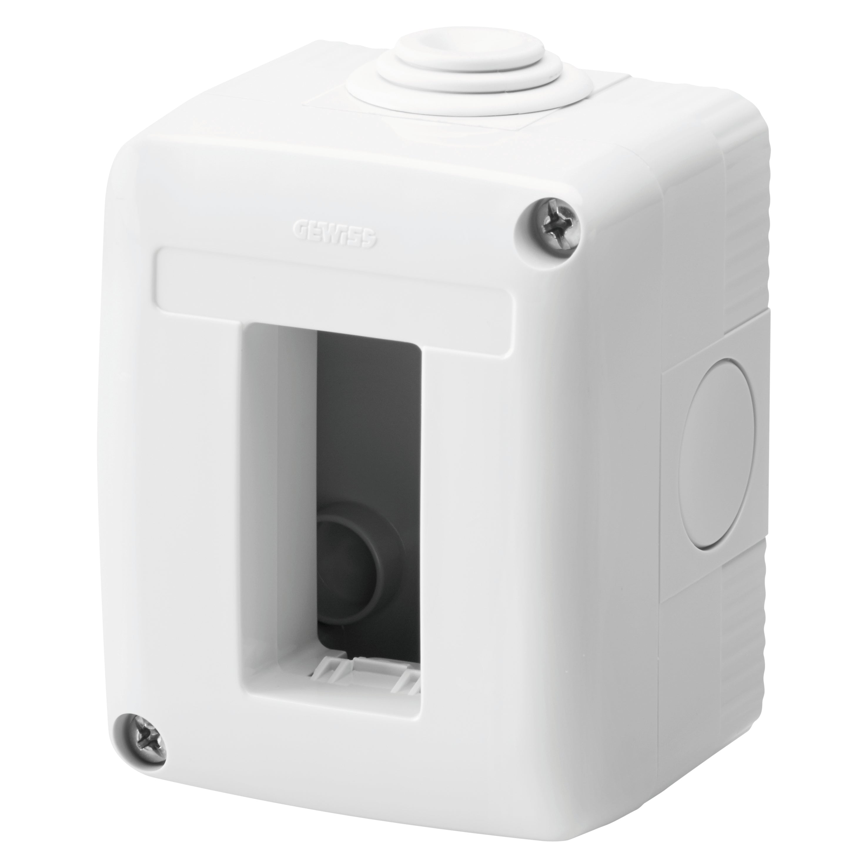 GW27001 CONTENITORE PER APPARECCHI SYSTEM - PROTETTO - 1 POSTO - GRIGIO RAL 7035 - IP40