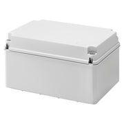 GW44119 CASSETTA DI DERIVAZIONE CON FONDO AD ALTA CAPIENZA E COPERCHIO BASSO A VITE IP56 PARETI LISCE