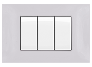 Placca Tecnopolimero T2-Gem M6003-01 Bianco