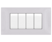 Placca Tecnopolimero T2-Gem M6004-01 Bianco
