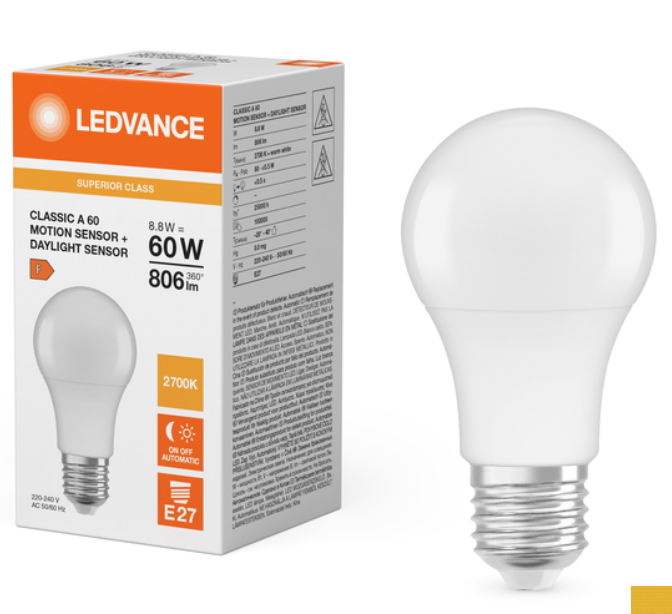 LEDVANCE Lampadina Classic A60 8.8W 2700K E27