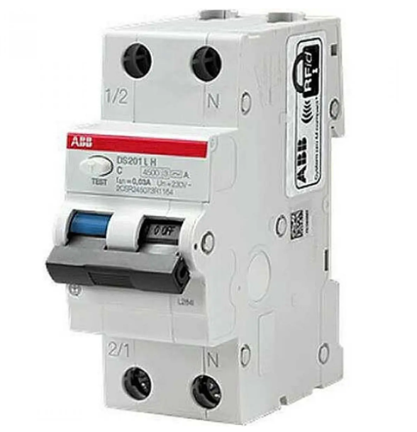 DS201 L H Int. Diff. Magn. 4,5kA 1P+N C10 A30