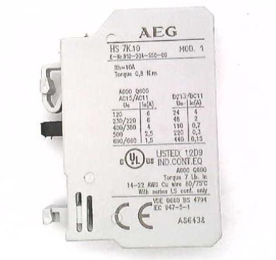 CONTATTO AUSILIARE AEG  1NA            910-304-550
