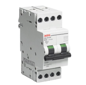 INTERRUTTORE AUTOMATICO AEG 4P C 6kA 25A 2M 692943