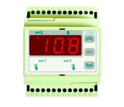 TERMOREGOLATORE DIGITALE MODULARE SCD210E5/A665 DIN4M 1REL TCJK 230VAC.