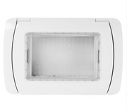 Placca Idrobox IP55 T2-Gem S6003B 3P Bianco