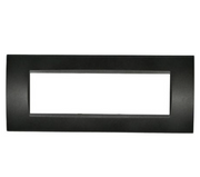 Placca Tecnopolimero T1-Art 8007-02 7P Nero