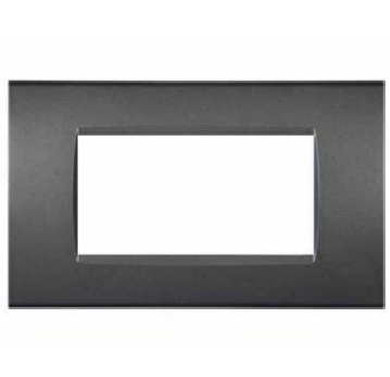 Placca Tecno T1-Art 8004-08 4P Grigio Scuro