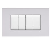 Placca Tecnopolimero T1-Art 8004-01 Bianco