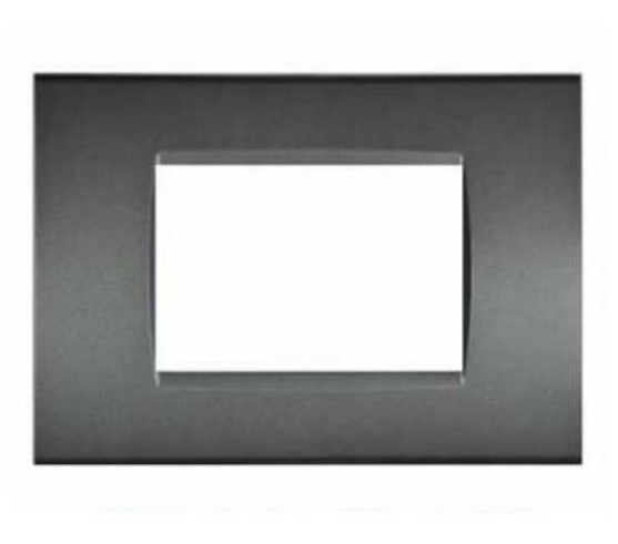 Placca Tecno T1-Art 8003-08 3P Grigio Scuro