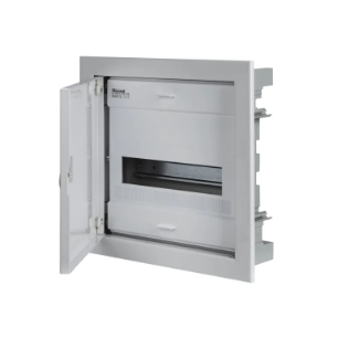 EC63112 CENTRRALINO DA INCASSO IP40 12 MOD. FRONTE METALLICO RAL9003