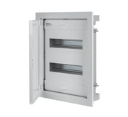 EC63124 CENTRALINO DA INCASSO IP40 24 MOD. FRONTE METALLICO RAL 9003
