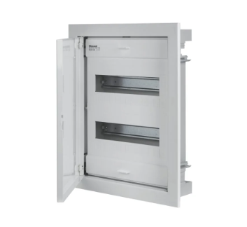 EC63124 CENTRALINO DA INCASSO IP40 24 MOD. FRONTE METALLICO RAL 9003