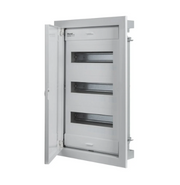 EC63136 CENTRALINO DA INCASSO IP40 36 MOD. FRONTE METALLICO RAL 9003