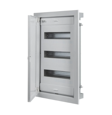 EC63136 CENTRALINO DA INCASSO IP40 36 MOD. FRONTE METALLICO RAL 9003