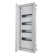 EC63148 CENTRALINO DA INCASSO IP40 48 MOD. FRONTE METALLICO RAL 9003
