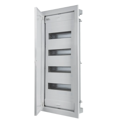 EC63148 CENTRALINO DA INCASSO IP40 48 MOD. FRONTE METALLICO RAL 9003
