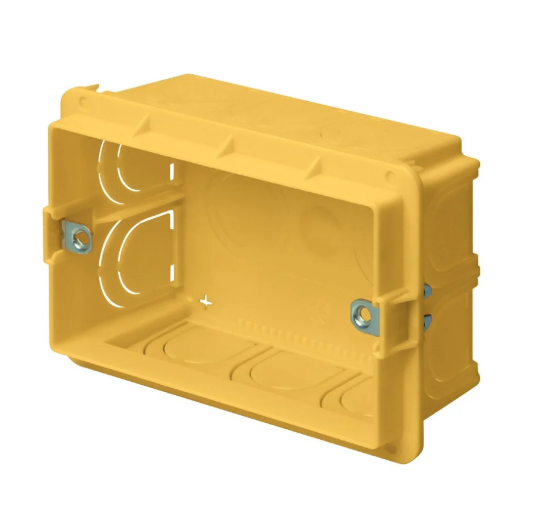 EC37100 SCATOLA RETTANGOLARE GRAN VOLUME X DOMOT. GIALLO 3P