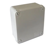 FG13524 Scatola di derivazione quadrata 105 x 105 x 55 coperchio liscio e viti in plastica IP56
