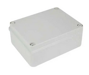 FG13555 Scatola stagna di derivazione rettangolare con coperchio con viti in plastica 158x118x80mm con pareti lisce IP66