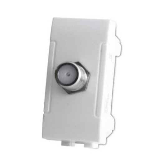 ART 825B Presa Satellitare T1 1P Bianco MAPAM Compatibile Bticino Living Light Tech International