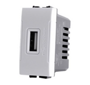 ART 829B Presa Usb (5V=2A 265V) Bianco Compatibile Bticino Living Light Tech International