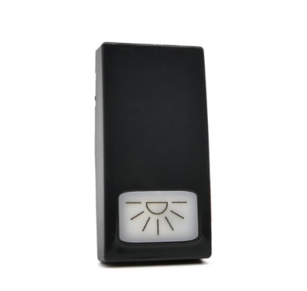ART 871N Cover Pulsante Luce Nero Compatibile Bticino Living Light Tech International
