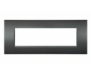 ART 8007-08 Placca Tecnopolimero 7 moduli Grigio scuro Compatibile Bticino Living Light Tech International