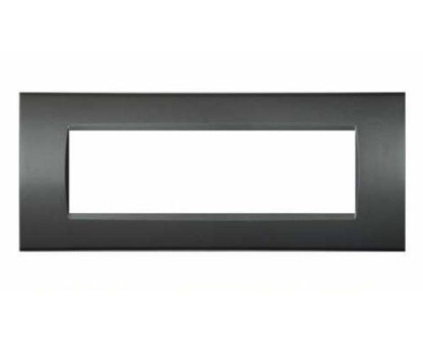ART 8007-08 Placca Tecnopolimero 7 moduli Grigio scuro Compatibile Bticino Living Light Tech International