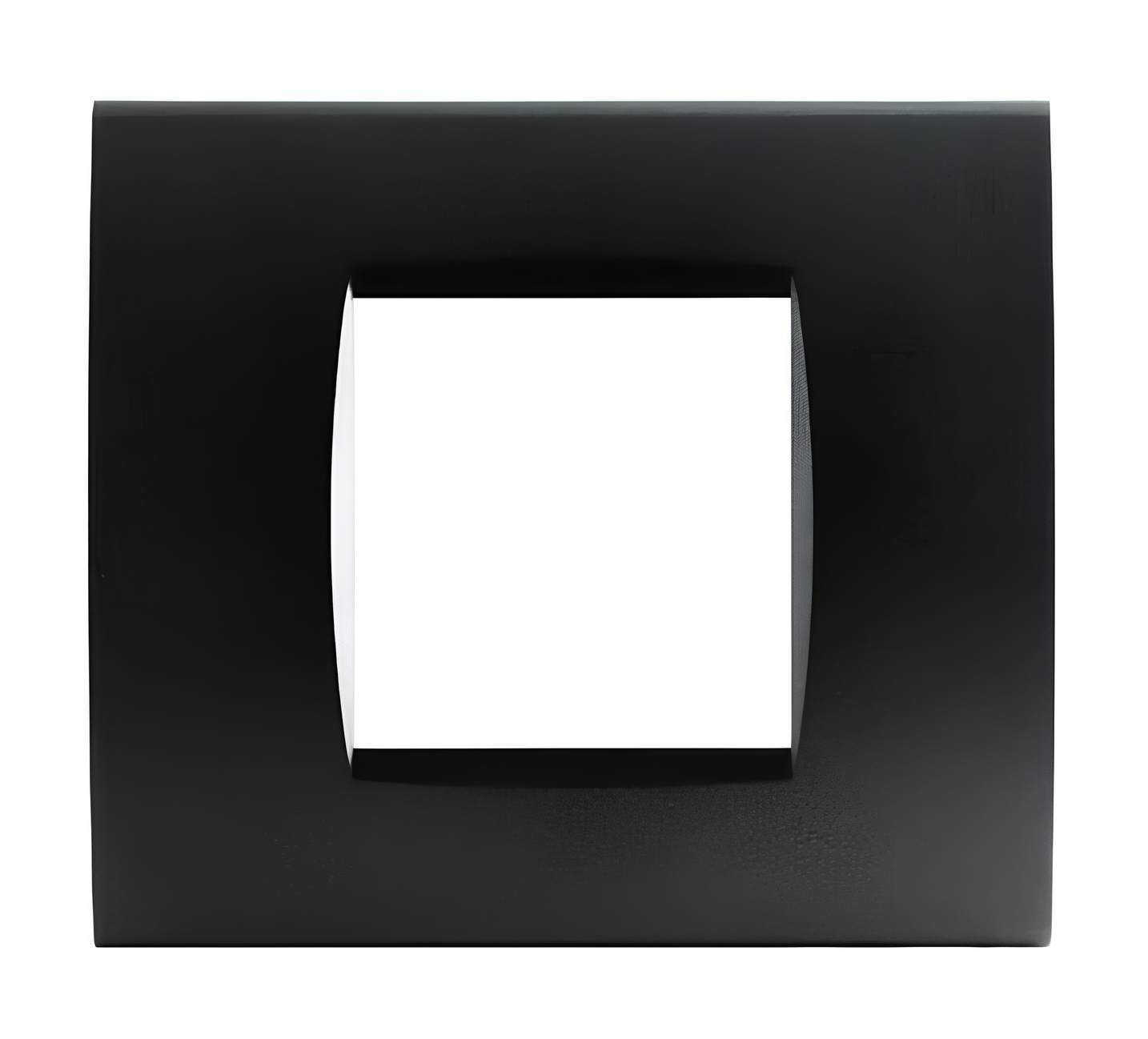 ART 8002-02 Placca tecnopolimero 2 posti Nero compatibile Bticino Living International