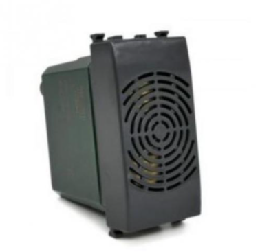 GEM 624N Suoneria 6A 220V nero compatibile con Vimar Plana