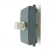GEM 625N Presa Satellitare 1 modulo nero Compatibile VIMAR PLANA
