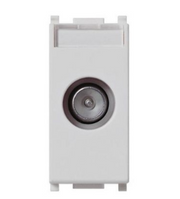 GEM 634B Presa Tv Passante Bianco Compatibile VIMAR PLANA