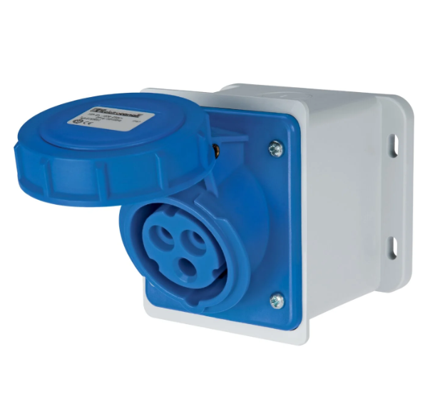 EC690511D PRESA DA PARETE DIRITTA 220V 16A 2P+T IP67
